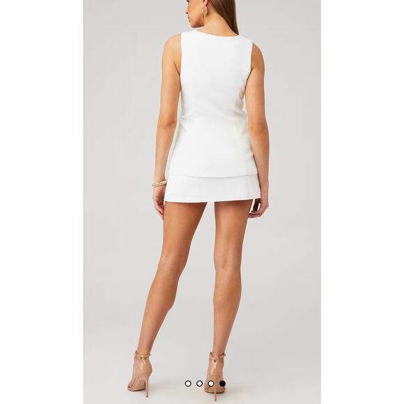 NEW NWT Amanda Uprichard Kya Romper White size Small - Picture 3 of 8
